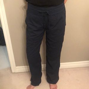 LULULEMON Navy Unlined Studio Pants. size 10.